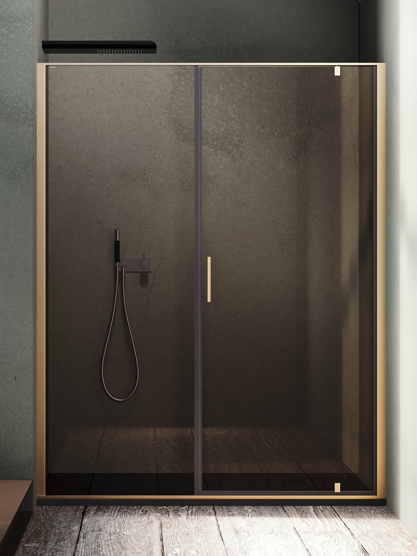 Glass shower cubicle - COVER AC - Relax srl - with pivot door