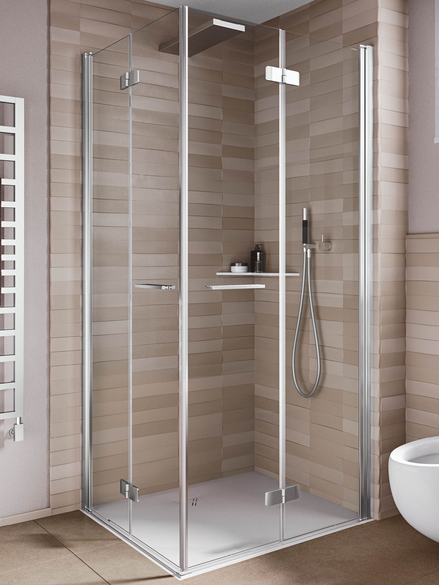 ZACK Cabina doccia con gancio Scala lucido - Bath & Living