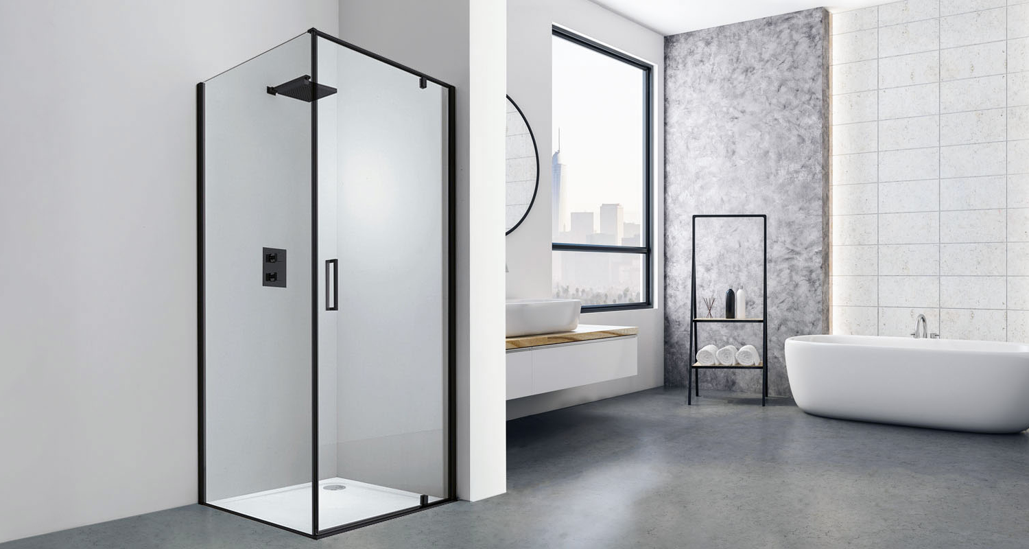 The frameless shower enclosure: Kubik6