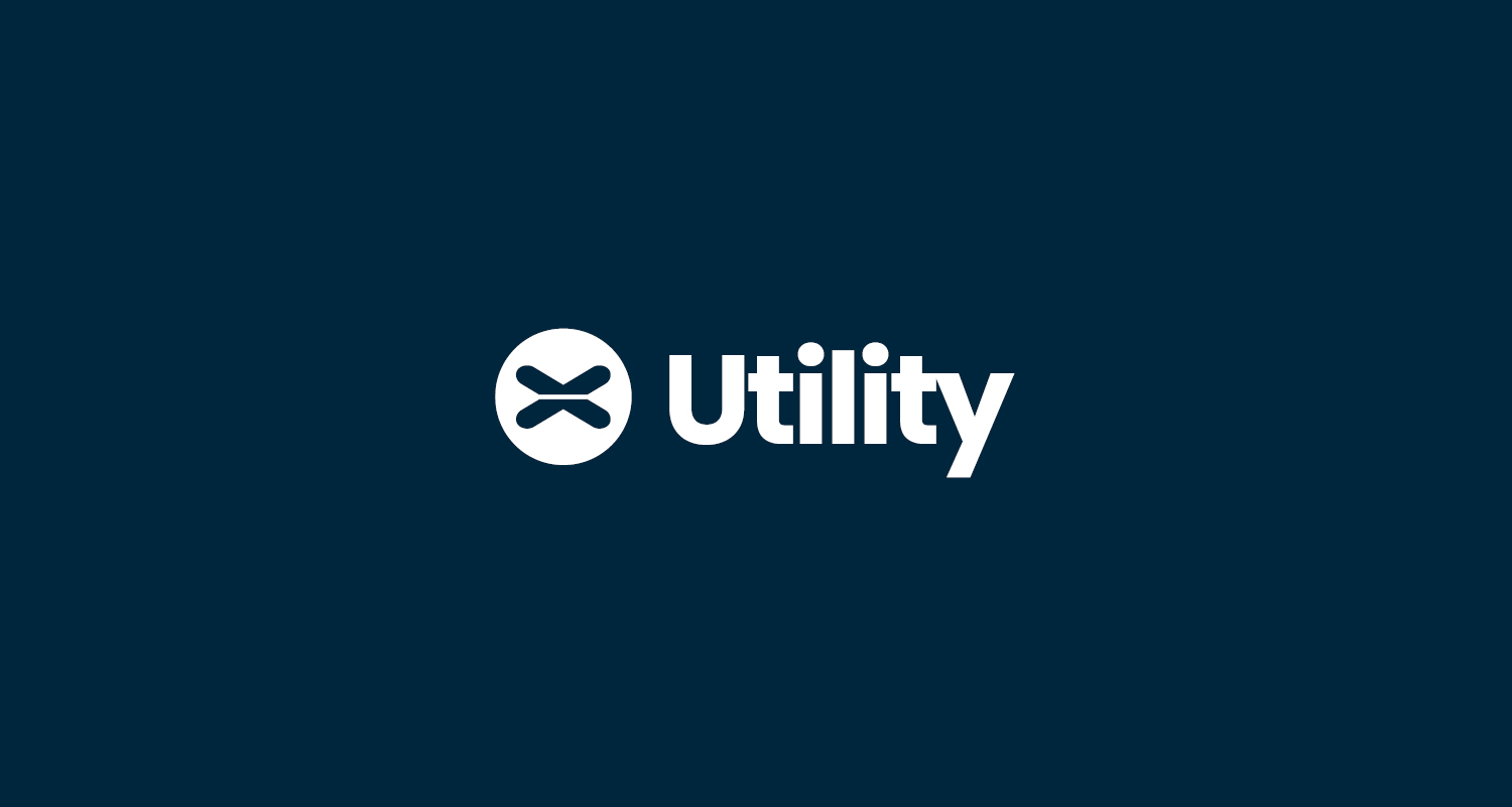 X-Utility logo su sfondo blu