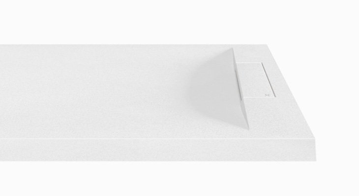 New cupro c shower tray with dedicated drain