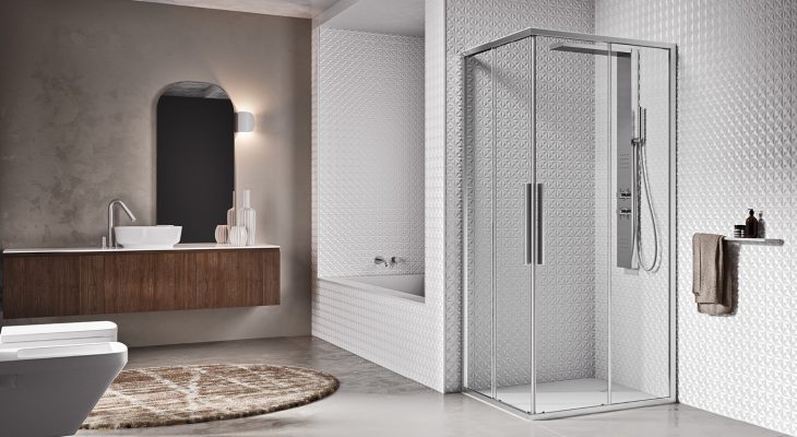 Unico A+A shower enclosure 6mm thick glass